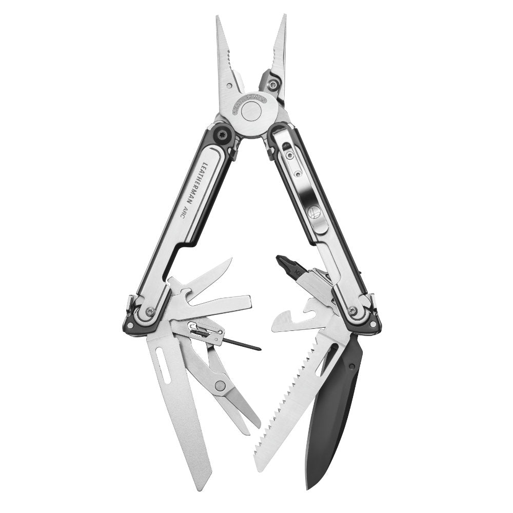 Leatherman ARC Premium Pliers Multi-tool Back View with All Tools Open
