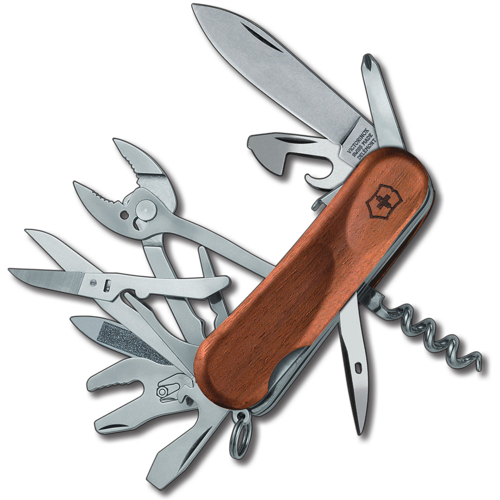 Victorinox Evolution Wood S557 Lockblade Swiss Army Knife