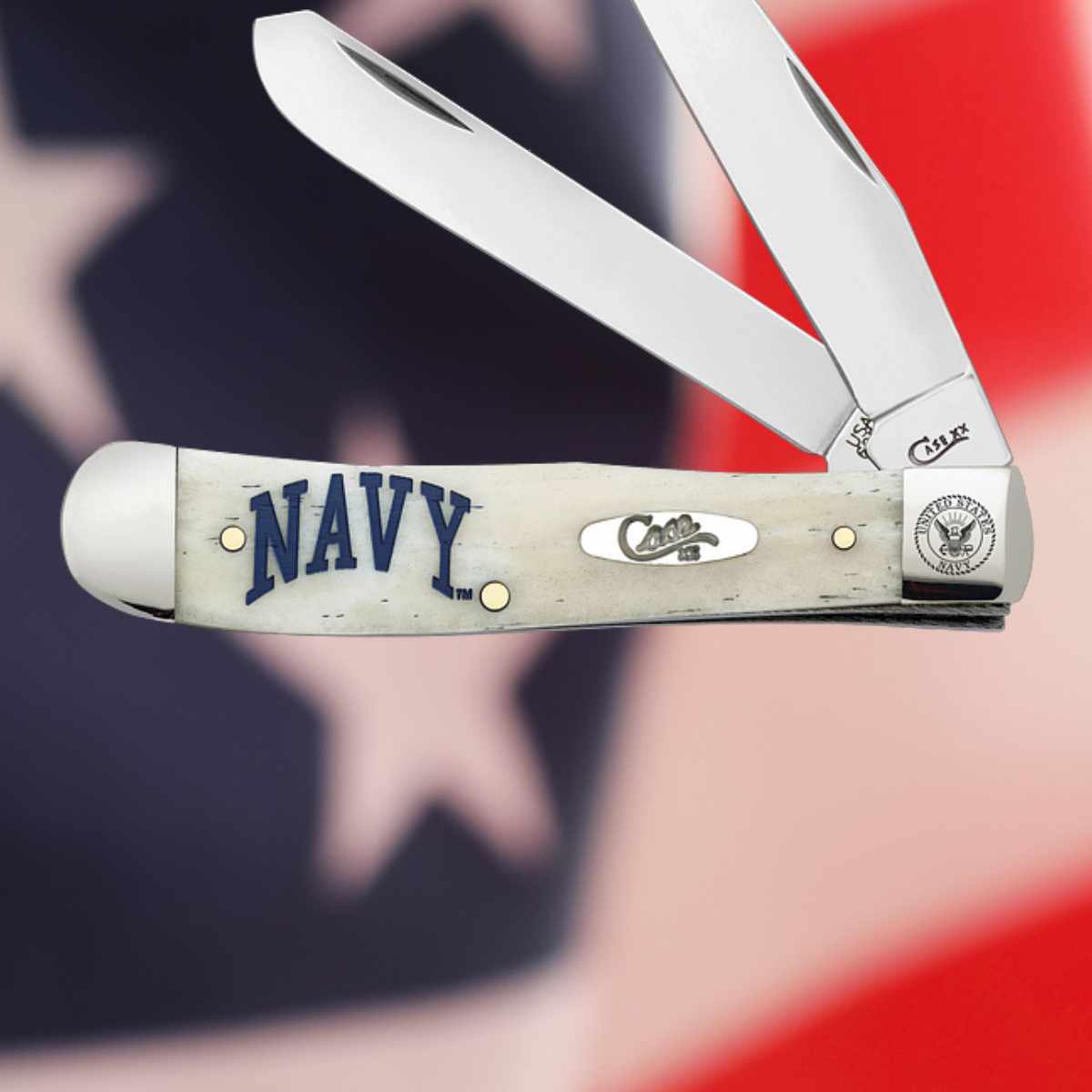 American Flag and US Military Pocket Knives