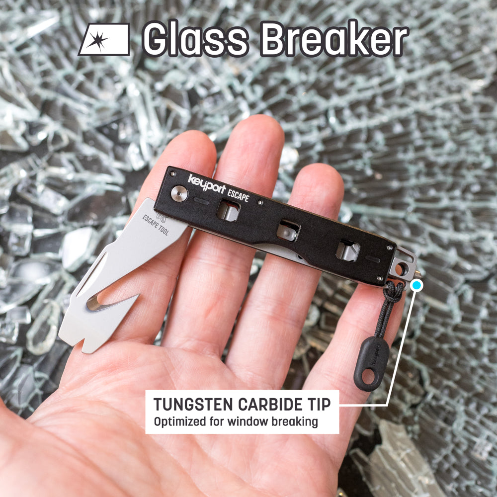 Keyport Escape Tool Kit Tungsten Carbide Glass Breaker