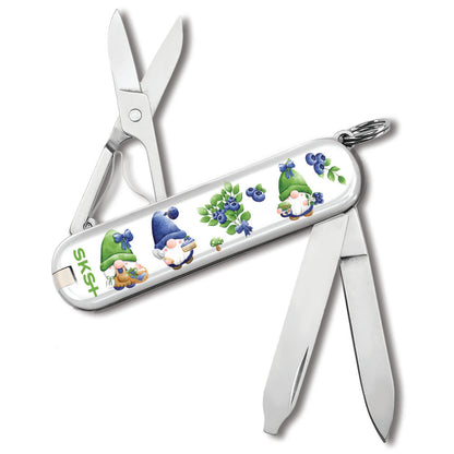 Victorinox Blueberry Gnomes Classic SD Designer Swiss Army Knife Back View