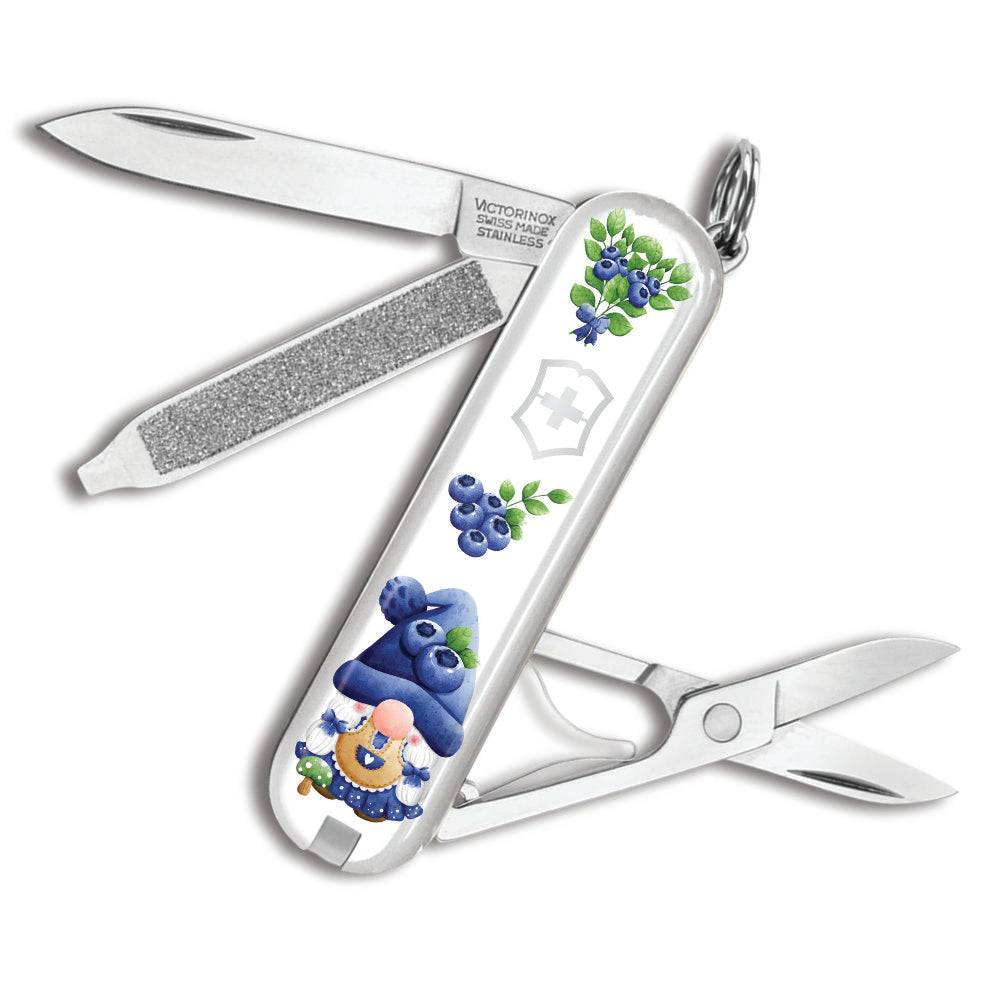 Victorinox Blueberry Gnomes Classic SD Designer Swiss Army Knife at Swiss Knife Shop