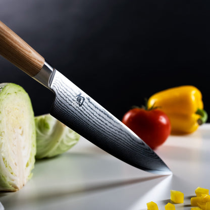 Shun Classic Blonde 8" Chef's Knife Blade Detail