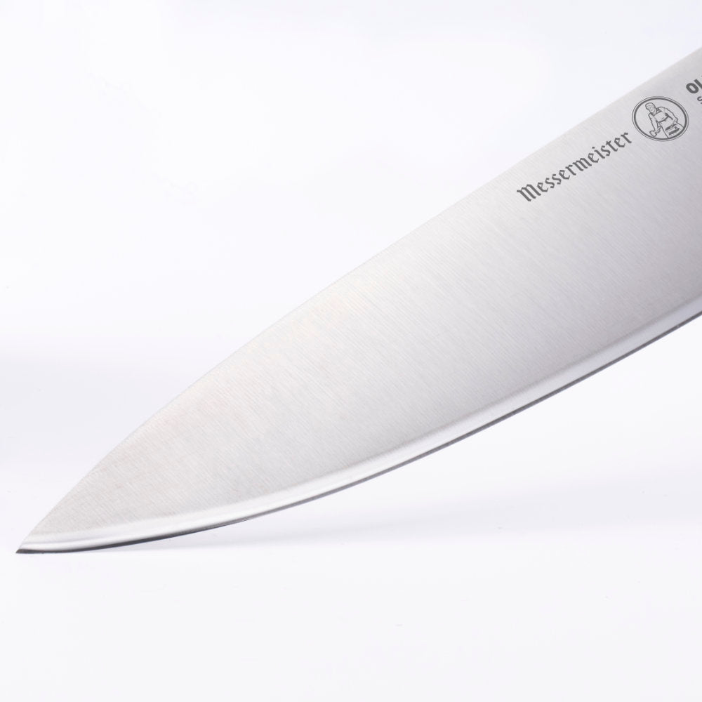 Messermeister Oliva Elite 8-inch Chef's Knife Blade Tip Detail