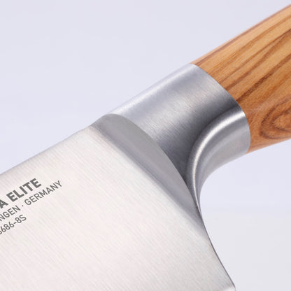 Messermeister Oliva Elite 8-inch Chef's Knife Bolster Detail