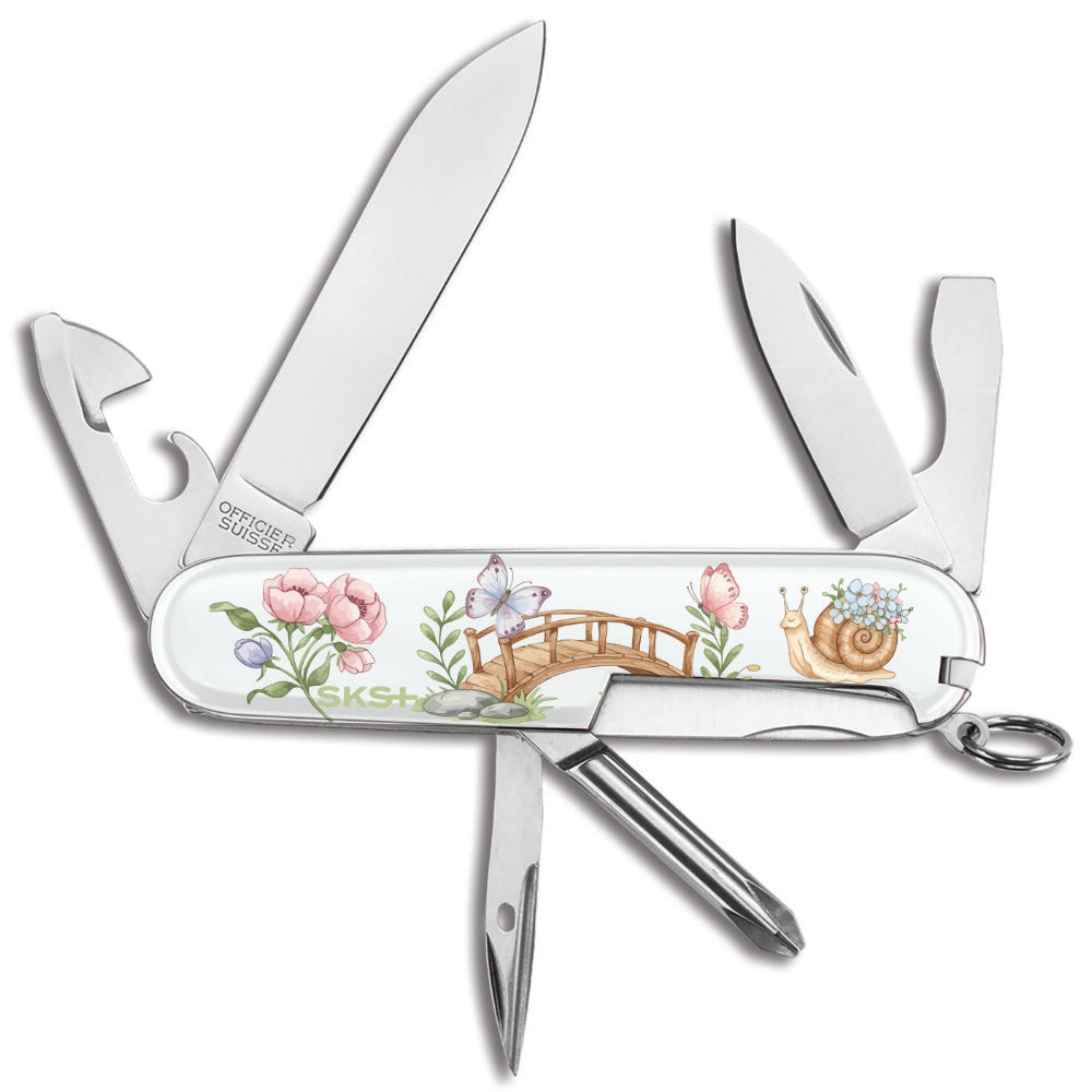 Victorinox Garden Party Tinker Designer Swiss Army Knife Back with Bridge and Snail