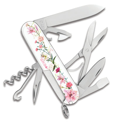 Victorinox Spring Blossoms Climber Designer Swiss Army Knife with Flower Pattern