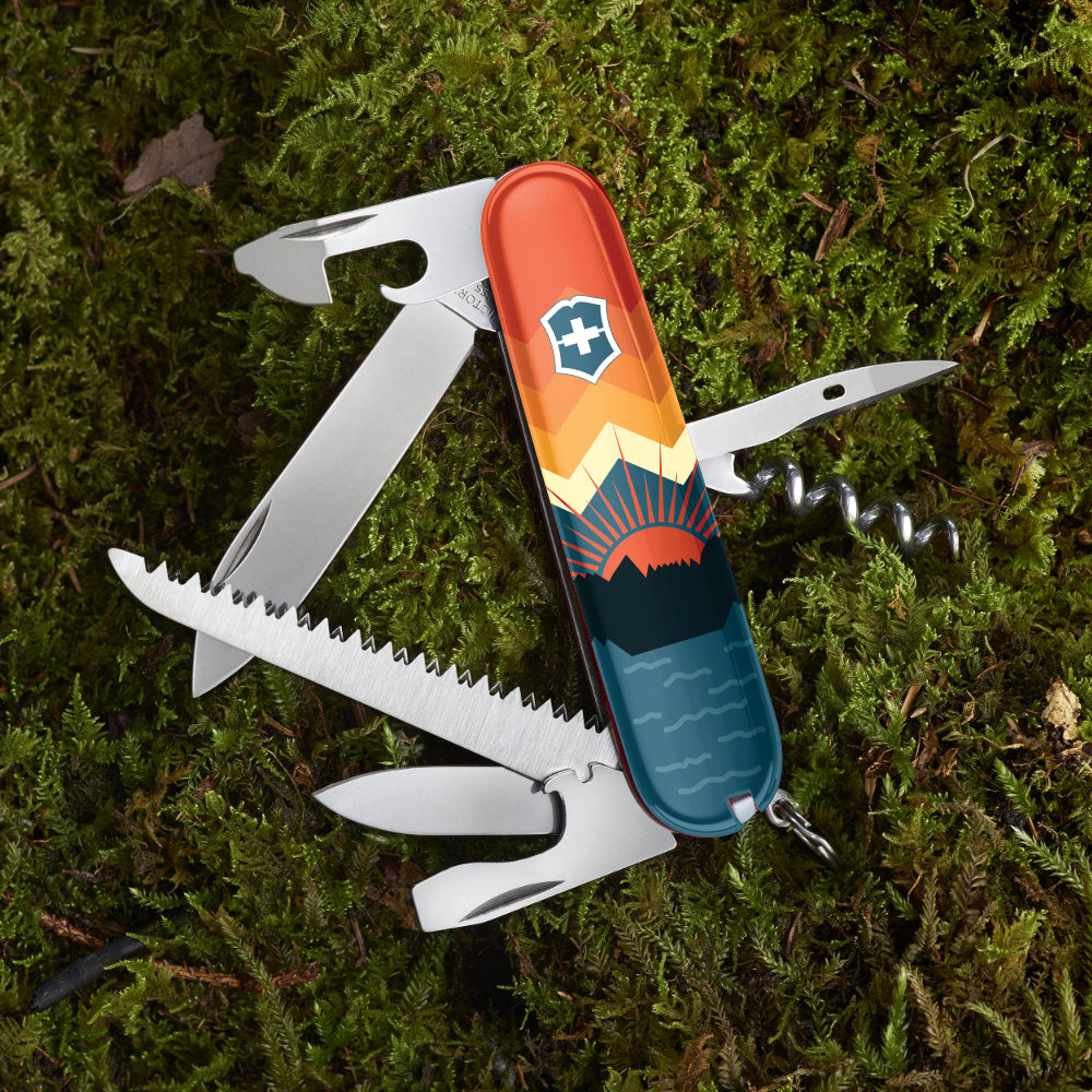 Victorinox Sunset Camper Designer Swiss Army Knife in the Woods