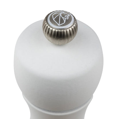 Peugeot Tahiti White Salt Mill Crown Detail