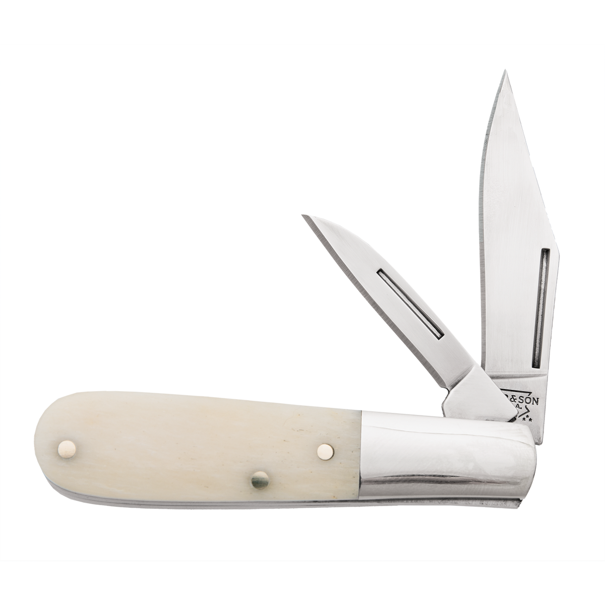 Bear and Son WSB281 1/2 Baby Barlow White Smooth Bone Slipjoint Knife at Swiss Knife Shop