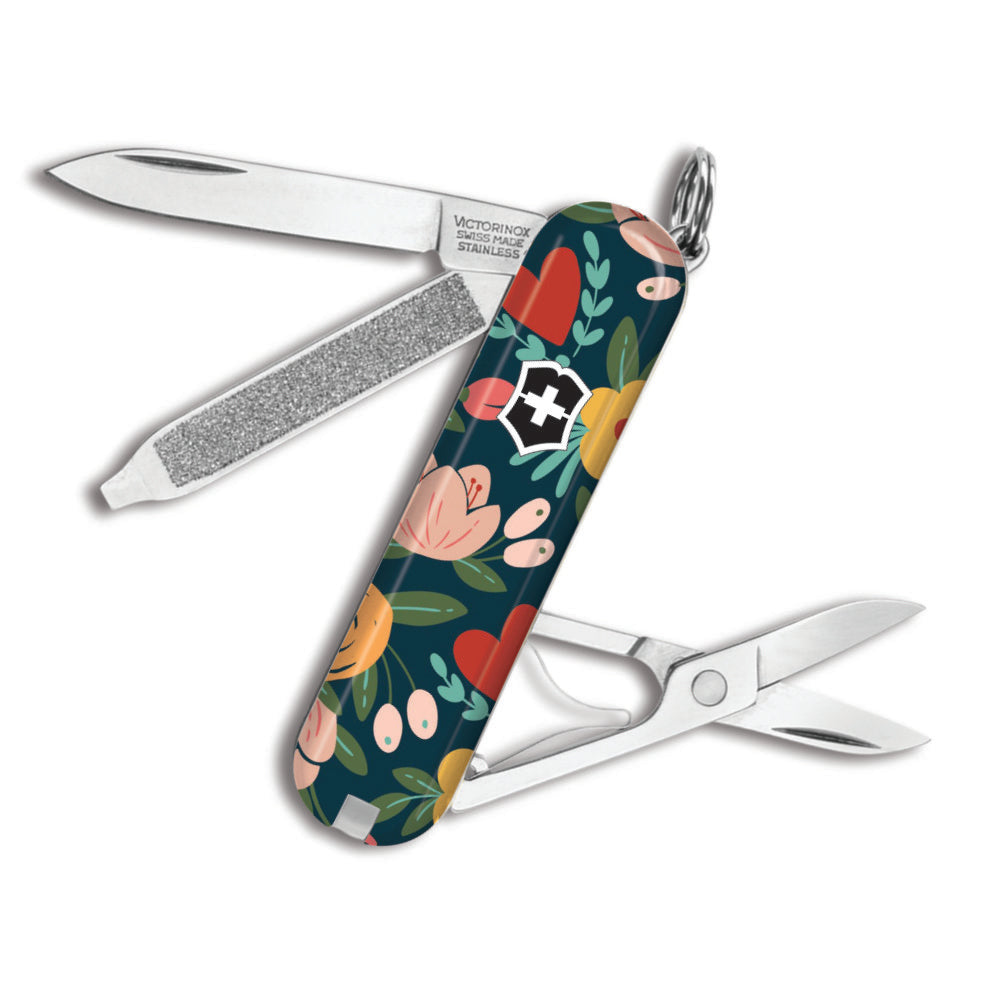 Victorinox Hearts and Flowers Classic SD Designer Swiss Army Knife